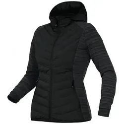Leibwächter CADHYJ Casual Line Damen-Hybridjacke schwarz Gr. 38 - Funktionsjacke mit tailliertem Schnitt, atmungsaktiver Wattierung aus 37% erneuerbaren Materialien, ideal für aktive Frauen.