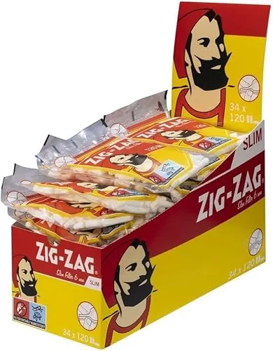 Zig-Zag Slim Filter 6mm | 34 Beutel je 120 Filter