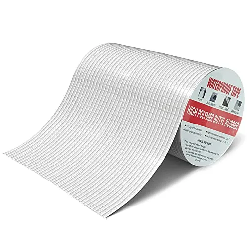 20cmX 5m Wasserdichtes Klebeband, Aluminum Butylband, Selbstklebend Dickes Reperaturband, für Dachleckage, Oberflächenriss, Rohrbruch