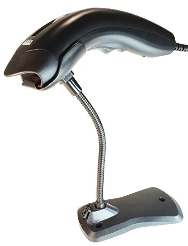Albasca USB Handscanner MK-1000 Barcode-Scanner -MIT STÄNDER- bis 390mm Leseabstand - 270 Scans/Sek. 32bit schnell, hochauflösend, liest auch die GS1 Codes