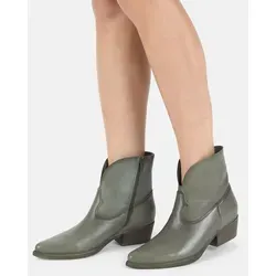 FELMINI Stiefelette Leder - Türkis - Größe 41 - Elegante Stiefelette aus hochwertigem Wildleder mit praktischem Innreißverschluss. Ideal für stilvolle Auftritte und maximalen Komfort im Alltag.