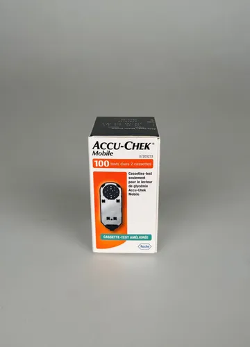Accu Chek Mobile Blutzucker-Teststreifen | 100 Stück - Blutzucker-Teststreifen ohne Codierung für die ACCU-CHEK Geräte, ideal für eine einfache und präzise Blutzuckermessung bis 30.04.2026.