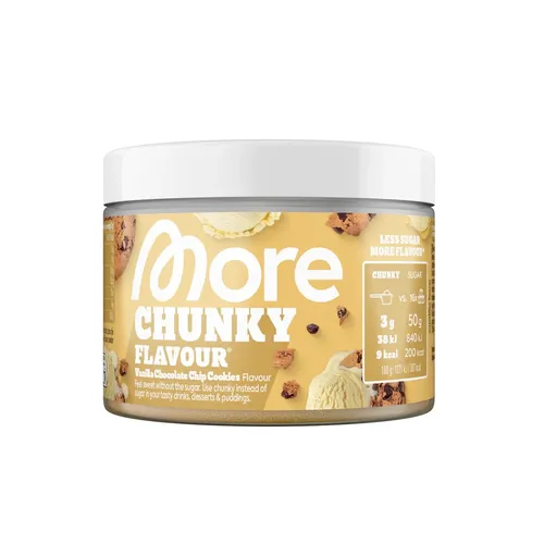 MORE Chunky Flavour Vanille Schokoladenkekse, 150 g – Geschmackspulver für kreative Gerichte