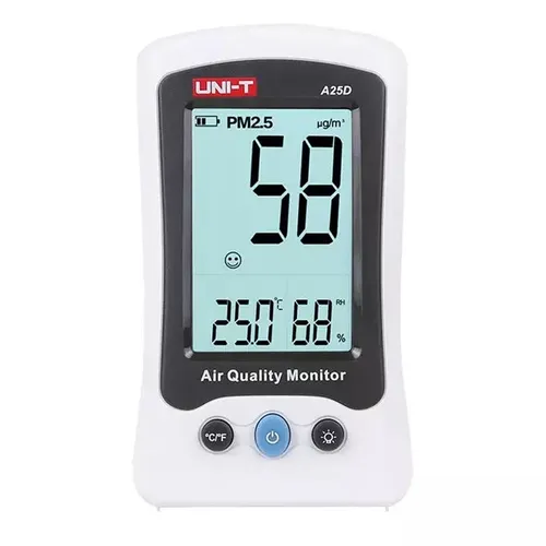 Produktbild Luftgüte-Monitor [UNI-T A25D] zur Überwachung der Feinstaub-Konzentration PM2,5