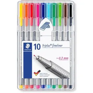 Staedtler Triplus Fineliner 334 SB10 10er Etui