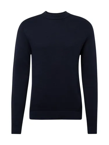 SELECTED HOMME SLHDANE LS KNIT STRUCTURE CREW NECK NOOS Herren Rundhalspullover - Herren-Pullover in Sky Captain aus 100% Baumwolle, modisch und bequem mit regular fit. Ideal für den Alltag, pflegeleicht und warm für kühle Tage.