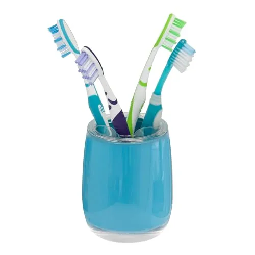 bremermann Bad-Serie Savona Zahnbürstenbehälter aus Kunststoff (Blau)