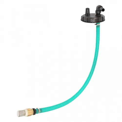 IBC Deckel mit Sauggarnitur & Saugschlauch - Wasserspeicher & Regentonnen - Ideal für Gartenbewässerung und Haus-Wasserversorgung, bietet eine praktische Entlüftung und einfache Installation.