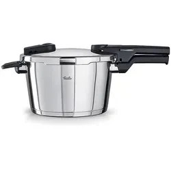 Fissler Vitaquick Schnellkochtopf 4,5 L - Induktionsgeeignet, Made in Germany - Edelstahl-Dampfkochtopf mit 2 Garstufen für schnelles und schonendes Garen. Hergestellt aus 90% recyceltem Edelstahl, ideal für alle Herdarten.