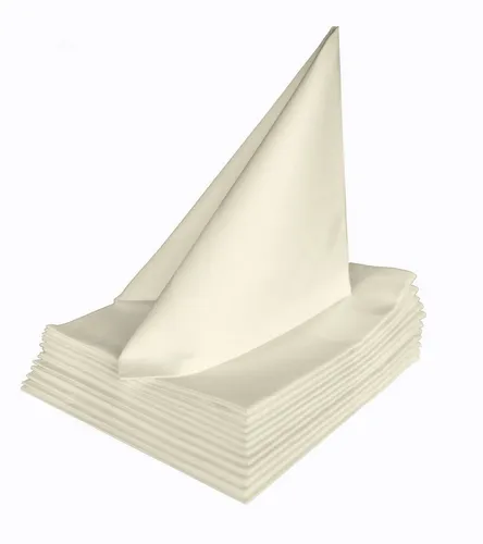 texpot Tischdecke Tischläufer Atlaskante 100% Baumwolle Farbe sekt Vollzwirn (12-tlg)