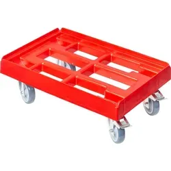 Transportroller Typ B-F 600 x 400 mm – 2 Bremsen & 2 Lenkrollen - Wendiger Transportroller für Euronorm-Kisten 600×400 mm. Ideal für Lager und Catering mit 2 Lenkrollen und Feststellbremse für sicheren Stand und einfache Manövrierbarkeit.