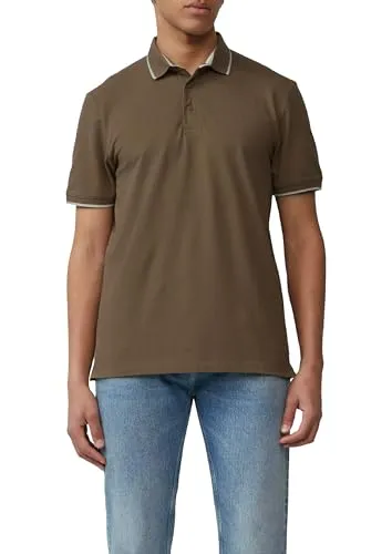 s.Oliver Poloshirt 3XL - Kurzarm in Braun mit Knopfleiste - Herren-Shirt aus elastischem Piqué-Material für optimalen Tragekomfort. Ideal für legere Anlässe, pflegeleicht und in Regular Fit.