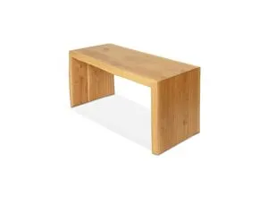 holz4home® Massivholz Hocker I Bank aus Eiche mit Baumkante M - Sitzbank aus hochwertigem Eichenholz, Maße: 40cm x 40cm x 45cm (L/B/H), besonders stabil und nachhaltig – ideal für jeden Wohnraum.