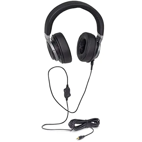 HUMANTECHNIK LH-060TV Over-Ear-Kopfhörer - Kopfhörer mit max. Schalldruck von 113dB(A), extralangem 5,5m Kabel und getrennt regelbarer Lautstärke für ein individuelles Klangerlebnis.