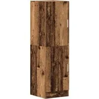 vidaXL Küchenschrank Altholz-Optik 38x41,5x131,5 cm - Küchenunterschrank aus robustem Holzwerkstoff, ideal für die organisierte Aufbewahrung von Küchenutensilien mit viel Stauraum und praktischem Design.