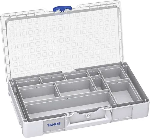 Tanos Systainer III L89 - Praktische Transportkiste aus ABS Kunststoff - Kisten für Profis! Der Systainer III L89 bietet optimale Kleinteile-Sortierung mit transparentem Deckel und fixierten Einsatzboxen für effizientes Arbeiten.