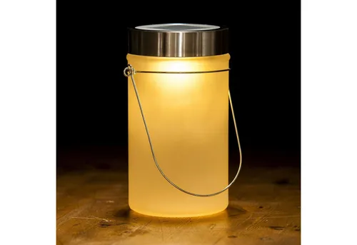 Goods+Gadgets LED Solarleuchte LED Einmachglas Solarleuchte – Solar Lampe für Garten, Terrasse & Deko, Solarglas