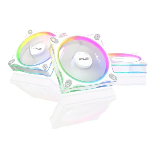 Asus Gehäuselüfter Prime MR120 Fan ARGB Reverse White 3in1 - Gehäuselüfter mit 28-mm-Lüfterrahmen für optimale Kühlleistung und leisen Betrieb. Mit 20 RGB-LEDs für beeindruckende Beleuchtung und PWM-Steuerung für maximale Effizienz.