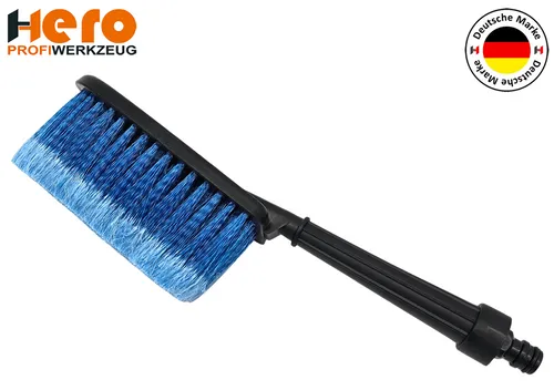 Waschbürste Autowaschbürste Felgenbürste KFZ LKW Motorad Schlauchanschluss HERO