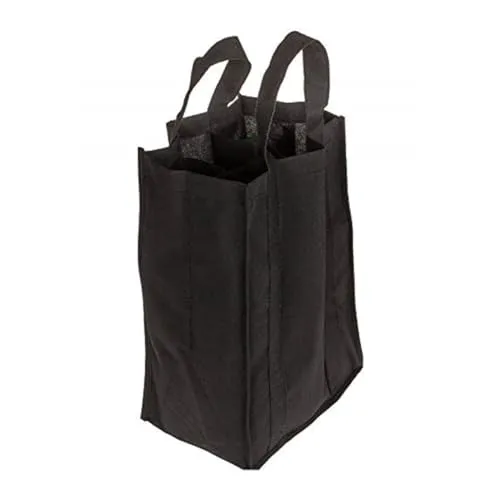 ReWu Flaschentasche für 6 Flaschen bis zu 1,5 Liter Flaschenkorb Wiederverwendbar Bottle Bag Tragetasche mit Trennwänden Aufbewahrungstasche Flaschenträger Kunststoff 28 x 17 cm