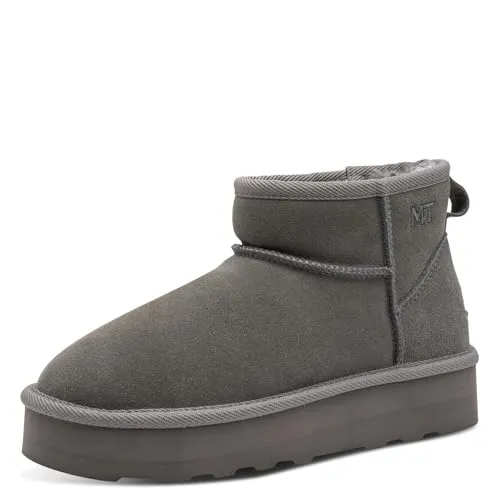 MARCO TOZZI Damen Stiefeletten aus Leder, Bequem und Stilvoll in Grau (Graphite), 39 EU - Trendige Stiefeletten aus hochwertigem Leder für optimalen Tragekomfort. Perfekt für den Alltag oder besondere Anlässe – die vielseitigen Schuhe bieten eine angenehme Passform und elegantes Design.