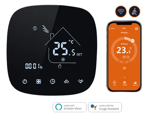 WiFi Raumthermostat Touch + Sprachsteuerung Fußbodenheizung SmartHome Luxus-Time