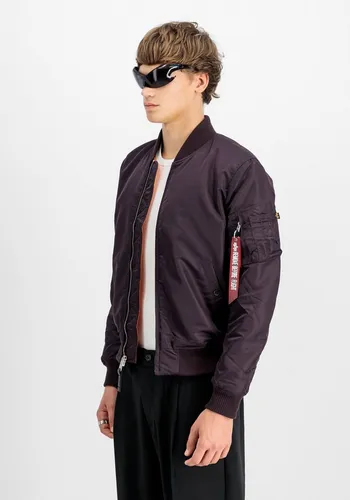 ALPHA INDUSTRIES MA-1 VF Vintage Fit 59 Herren Bomberjacke - Funktionsjacke in lila (plum) mit Slim Fit, zwei Außentaschen und leicht gefüttert für optimalen Komfort und Stil in jeder Jahreszeit.