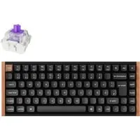 K2 HE Gaming-Tastatur, schwarz/holz, DE-Layout - Eingabegerät mit Gateron Double-Rail Magnetic Nebula Technik, bietet präzise Eingaben und ein stilvolles Design für Gamer.