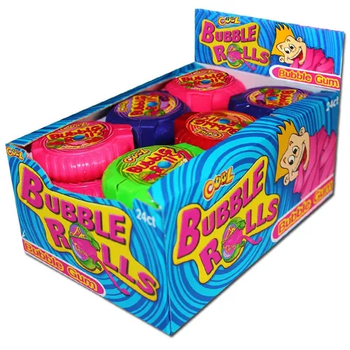 Bubble Rolls, Kaugummi-Rolle 24 Stück 20,79€/1kg