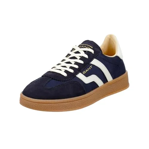 Gant Damen Sneaker Cuzima 32323031303834 Blau 38 EU - Sportliche Schnürschuhe aus hochwertigem Nylon und Rauleder in Dunkelblau. Mit Leder-Wechselfußbett und gummierter Laufsohle für optimalen Tragekomfort.