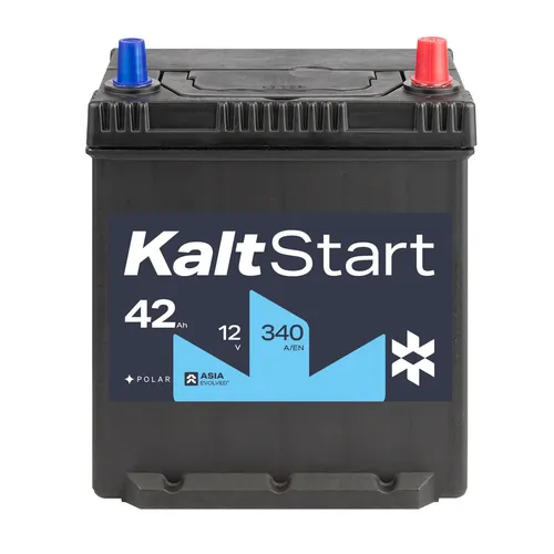 Kaltstart ASIA 42Ah Autobatterie A42R BL 12V mit Bodenleiste