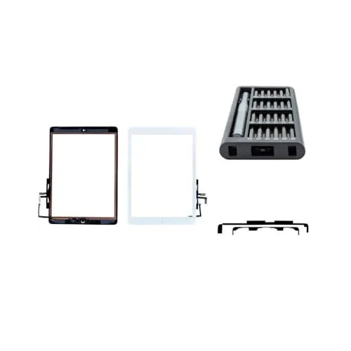 kaputt.de Touchscreen kompatibel mit Apple iPad Air Premium-Set weiß