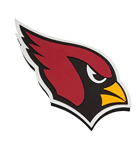 FanFave NFL Arizona Cardinals 3D-Wandschild aus Schaumstoff - Sportfan Wandaufkleber, leicht und langlebig aus 3,8 cm dickem EVA-Schaum, perfekt zum Aufhängen mit lebhaften Team-Grafiken – die ideale Dekoration für jedes Spielzimmer oder Männerhöhle.