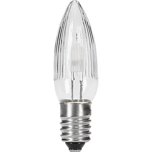 LED-Topkerze halb geriffelt E10 8-55V 0,1-0,5W 920055 von Hellum