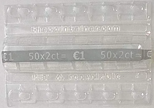 Monetique L250TC002 Münzhüllen, 0,02 Euro, 250 Stück