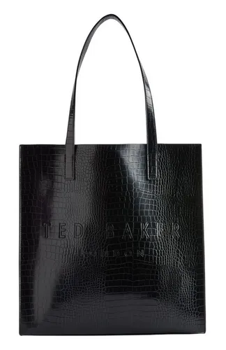 Ted Baker Croccon Shopper schwarz 281710-JETBLACK-TB - Handtaschen aus hochwertigem Polyurethan, stilvolles Design mit Kroko-Prägung für einen eleganten Look.
