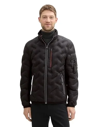 Produktbild TOM TAILOR Herren Hybrid Jacke mit Kapuze 1042489
