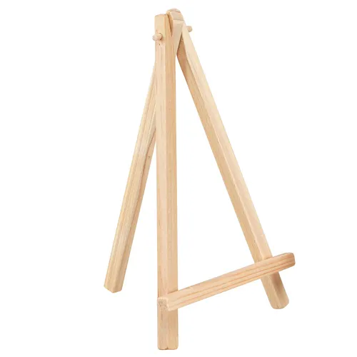 Mini-Staffelei Kartenhalter Holz Natur 11x19cm 6er Set