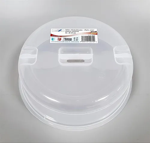 Mikrowellen Abdeckhaube XL ca. 29 x 8,5 cm Kunstsoff transparent Haushalt Gastro