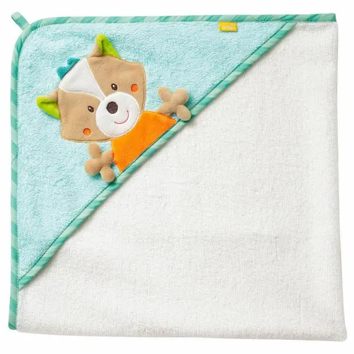 Fehn Serie Sleeping Forest Kapuzenbadetuch Fuchs 071283 in türkis von Fehn