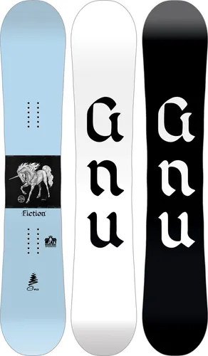 GNU FICTION Snowboard 2026 - 142 in blau von GNU