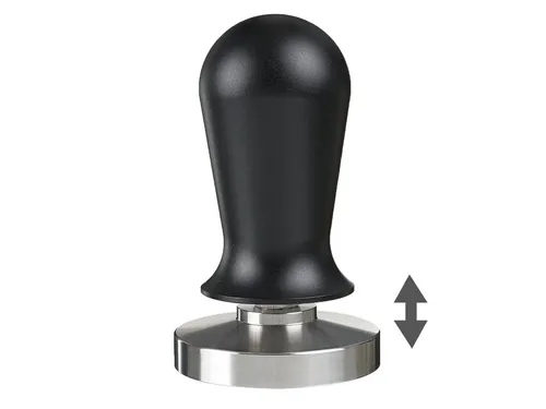scarlet espresso Tamper „Perfetto“ – Kalibrierter Barista-Tamper - Sandalen und Barista-Werkzeug: Der kalibrierte Tamper erreicht 35 lbs Anpressdruck für perfekte Espresso-Ergebnisse und sorgt für gleichmäßige Aroma-Extraktion.