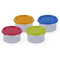 Bestlivings Vorratsdosen Kunststoff 50ml Mit Farbigen Deckel 6 x 35 cm 12er Pack