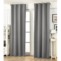 Woltu Vorhang, Kräuselband (2 St) - Blickdichte Verdunklungsgardinen - Gardinen aus 100% Polyester, ideal für modernes Wohnen. Bieten effektive Verdunkelung und sind einfach mit Kräuselband aufzuhängen.