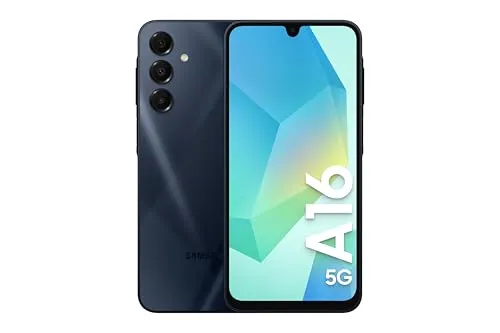 Samsung A166 Galaxy A16 5G - Dual-SIM Smartphone in Blau-Schwarz - Handys ohne Vertrag: 5G-fähiges Einsteiger-Smartphone mit 256GB Speicher und 8GB RAM für flüssiges Multitasking und beeindruckende Leistung.