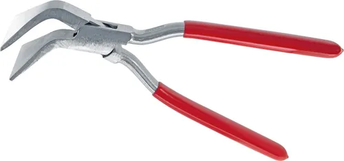 STUBAI Falzzange 45° gebogen, mit durchgestecktem Gewerbe in Nirolook 60mm - 282102NR