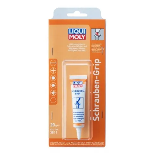 Liqui Moly 3811 Schrauben-Grip 20g - Schnell wirksames Mittel für abgenutzte Schraubenköpfe, ideal zum einfachen Anziehen und Lösen aller gängigen Schraubentypen, auch über Kopf anwendbar.