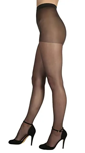 BANANALU matte Strumpfhose Damen 20 Den Multifibra Höschenteil mit leichter Stützkraft Matt 20 Grafite XL