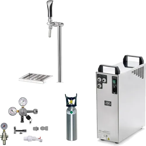 BieTal® Tafelwasseranlage TWA-200 - Sprudelwassergerät Komplettset - Wassersprudler für bis zu 200 Liter Sprudelwasser pro Stunde, ideal für Gastronomie und Veranstaltungen. Sofort einsatzbereit und ohne technische Vorkenntnisse zu installieren.