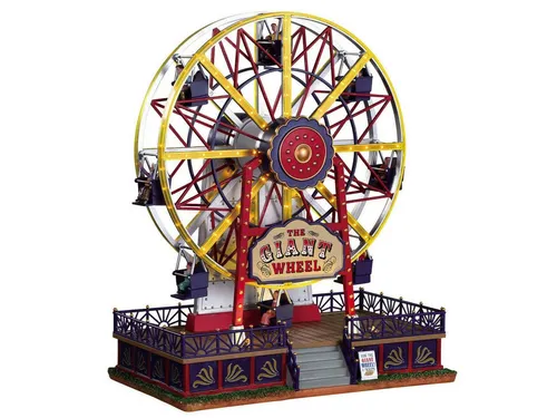 Lemax 94482-UK Carnival Sights Sounds: The Giant Wheel - Weihnachtlicher Zierschmuck, mit faszinierenden Lichtern und Sounds für festliche Stimmung